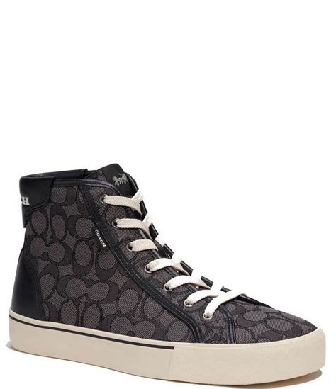 sneaker coach shoes men|coach high top sneakers men's.